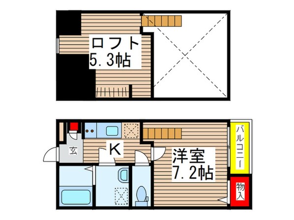 アレーゼ津田沼の物件間取画像